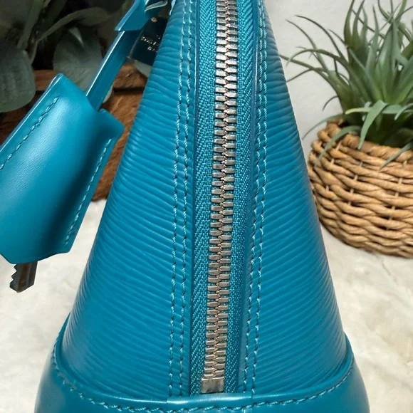 Louis Vuitton Alma BB teal/turquoise epi leather - Picture 7 of 12